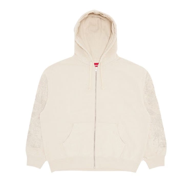 Supreme AOI Zip Up Hoodie Natural
