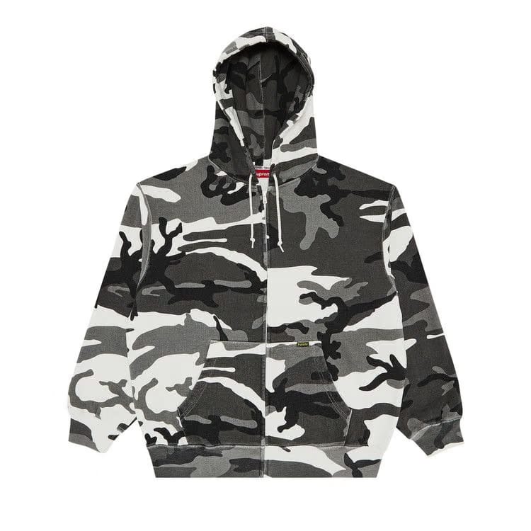 Supreme Work Zip Up Hoodie Snow Camo