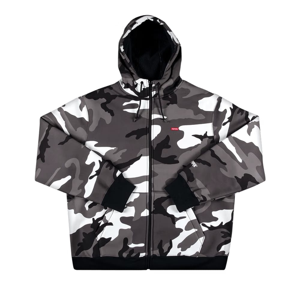 Supreme x WINDSTOPPER Zip Up Hoodie Snow Camo