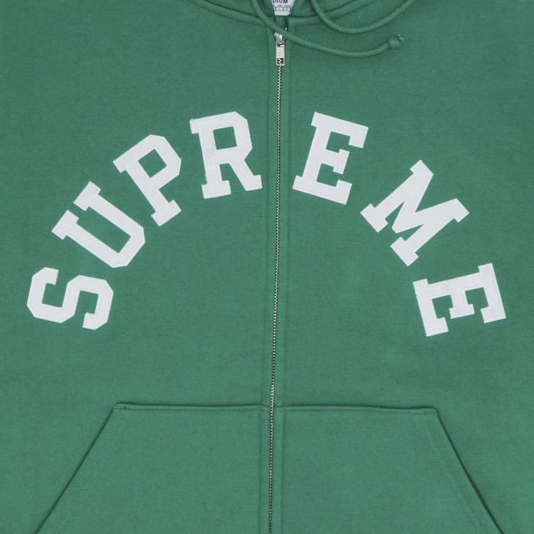 Supreme x Champion Zip Up Hoodie Green