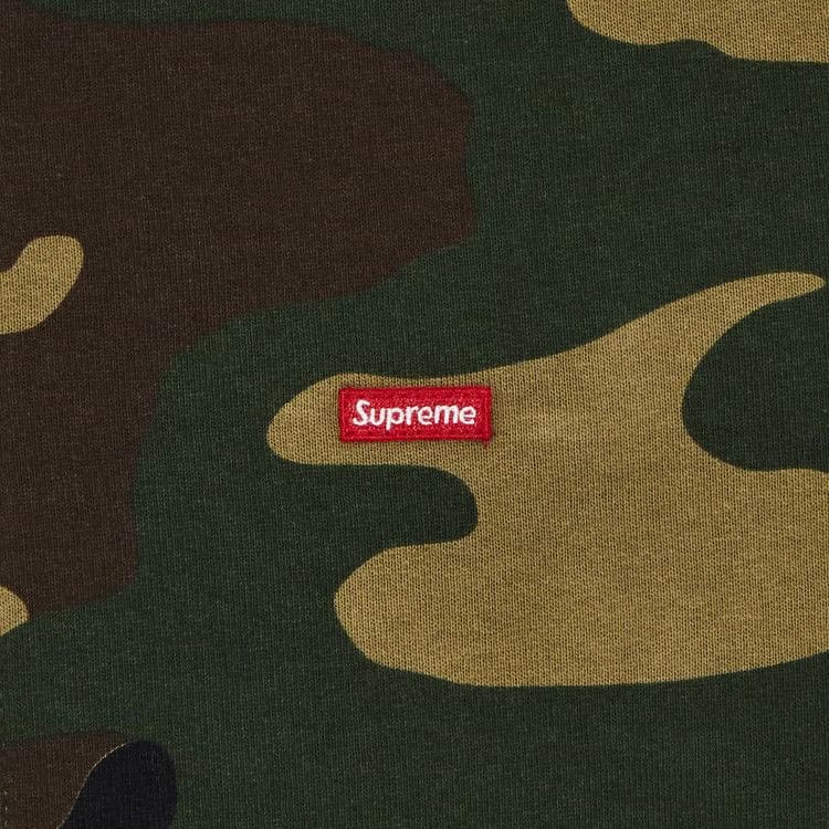 Supreme Small Box Zip Up Hoodie Woodland Camo