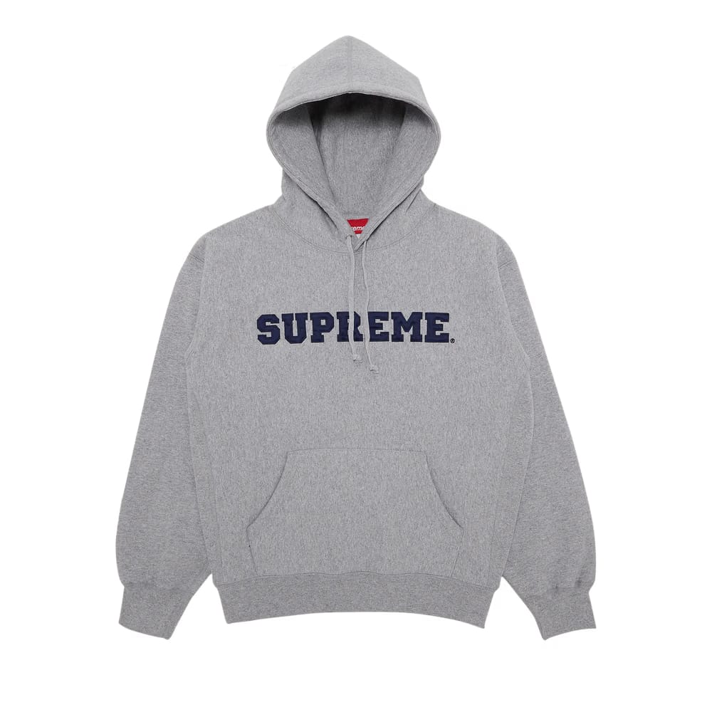 Supreme Collegiate Hoodie Heather Grey
