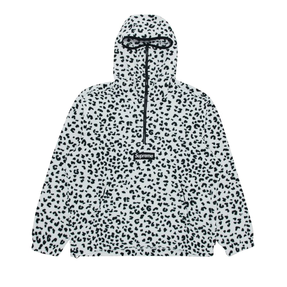 Supreme Polartec Facemask Half Zip Hoodie Leopard