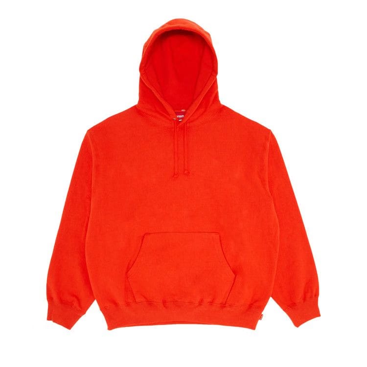 Supreme Satin Appliqué Hoodie Bright Orange