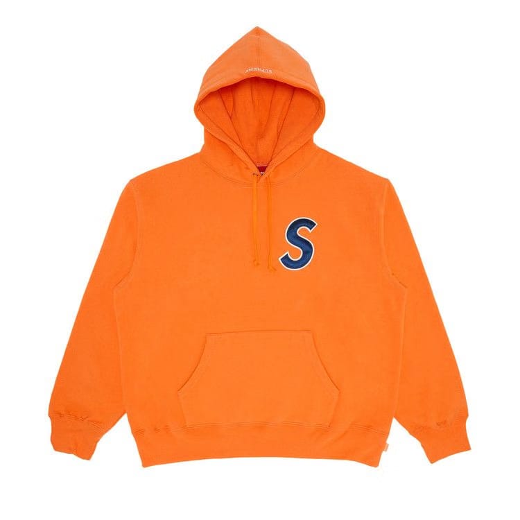 Supreme S Logo Hoodie Light Orange