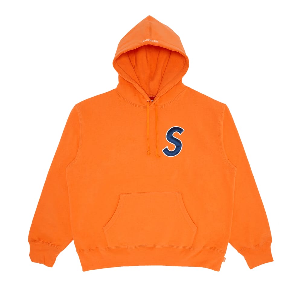Supreme S Logo Hoodie Light Orange