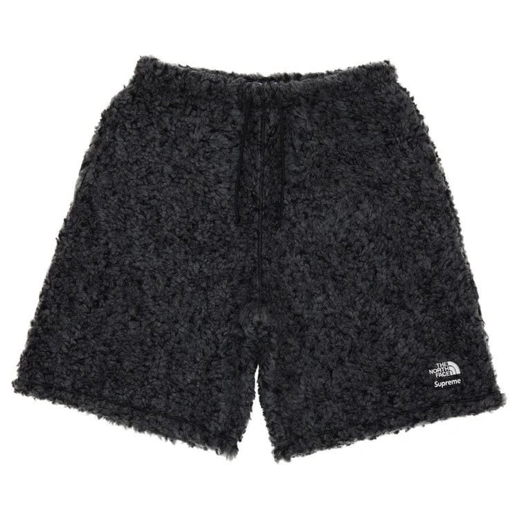 Supreme x The North Face High Pile Fleece Shorts Black