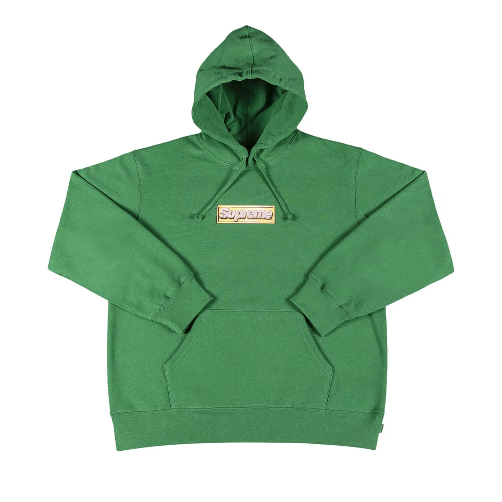 Supreme Bling Box Logo Hoodie Green