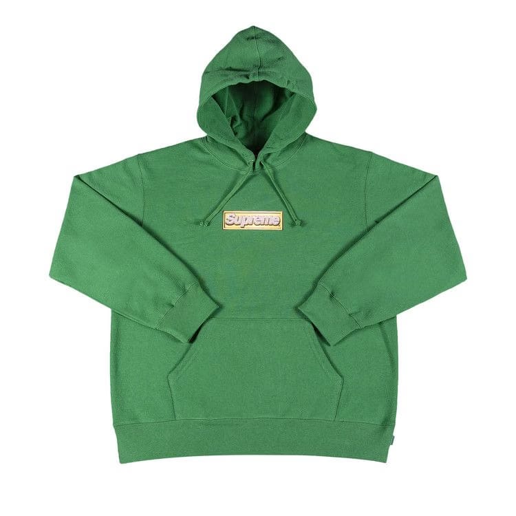 Supreme Bling Box Logo Hoodie Green