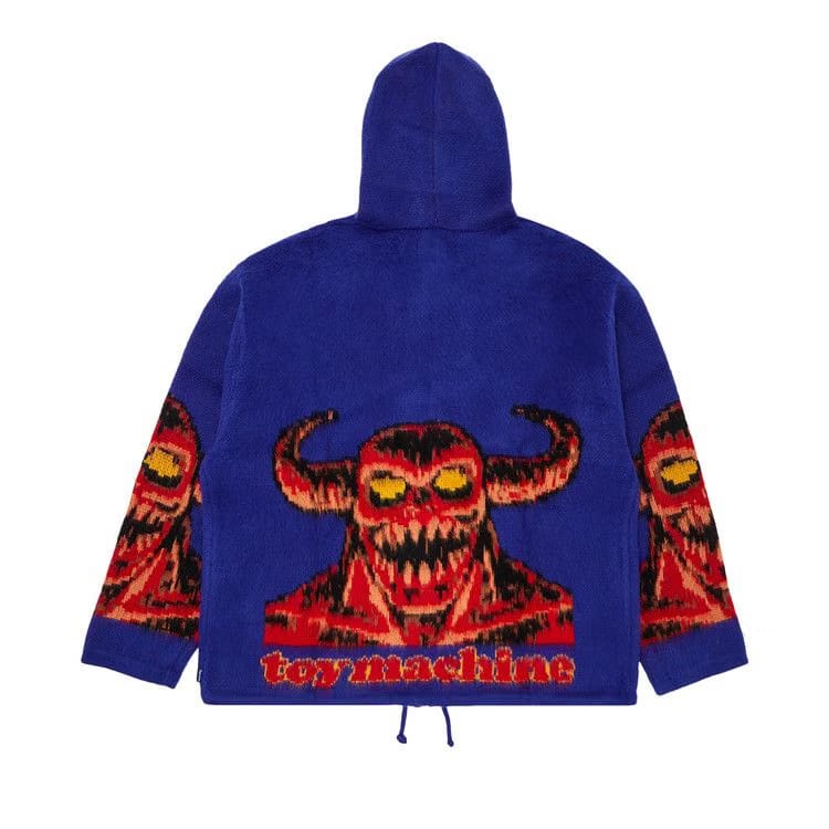 Supreme x Toy Machine Zip Up Hoodie Blue