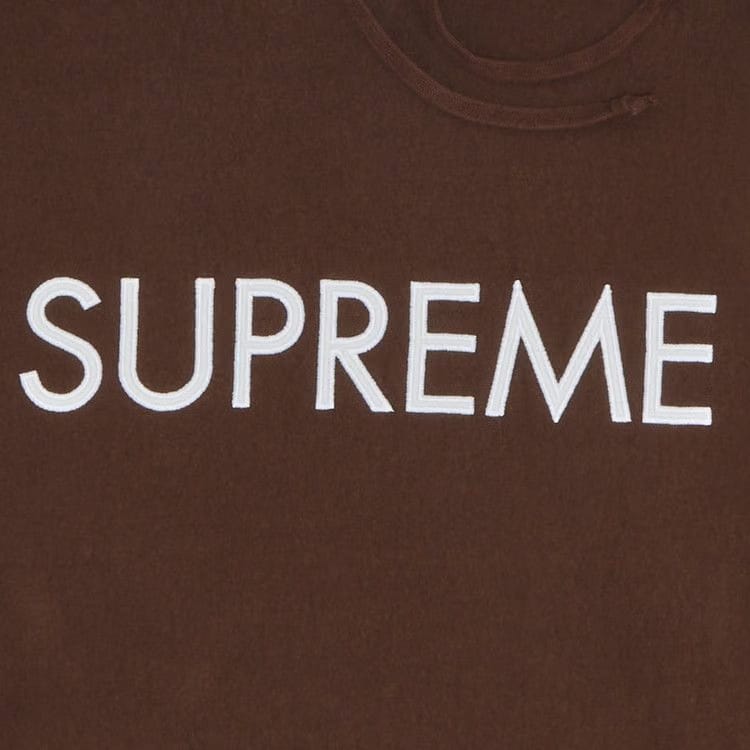 Supreme Capital Hoodie Dark Brown