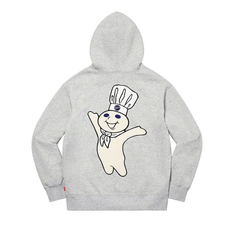Supreme Doughboy Zip Up Hoodie Heather Grey