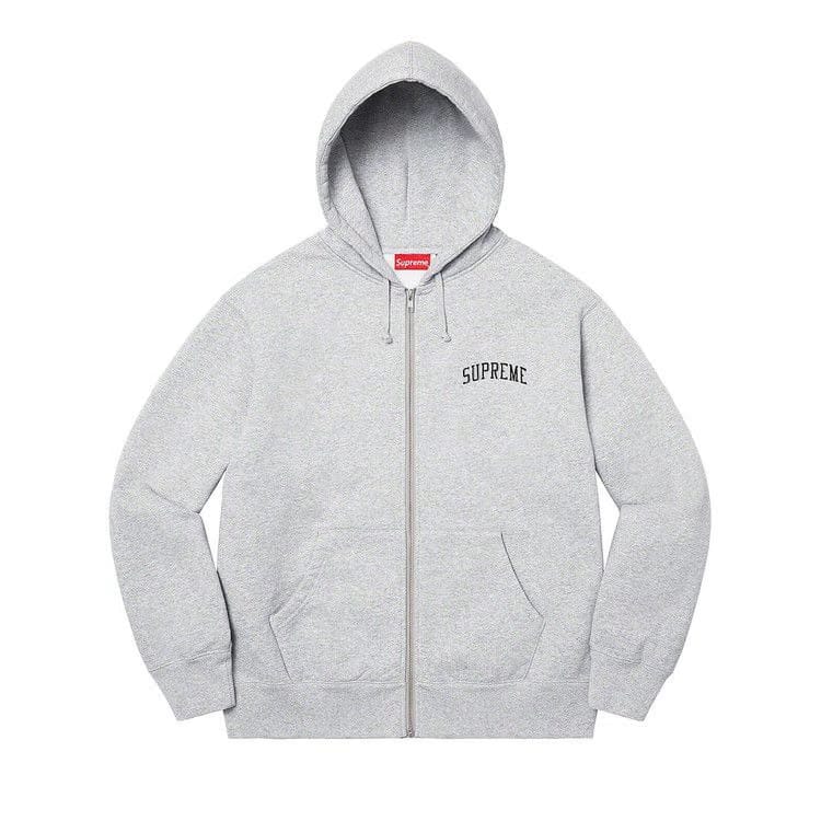 Supreme Doughboy Zip Up Hoodie Heather Grey