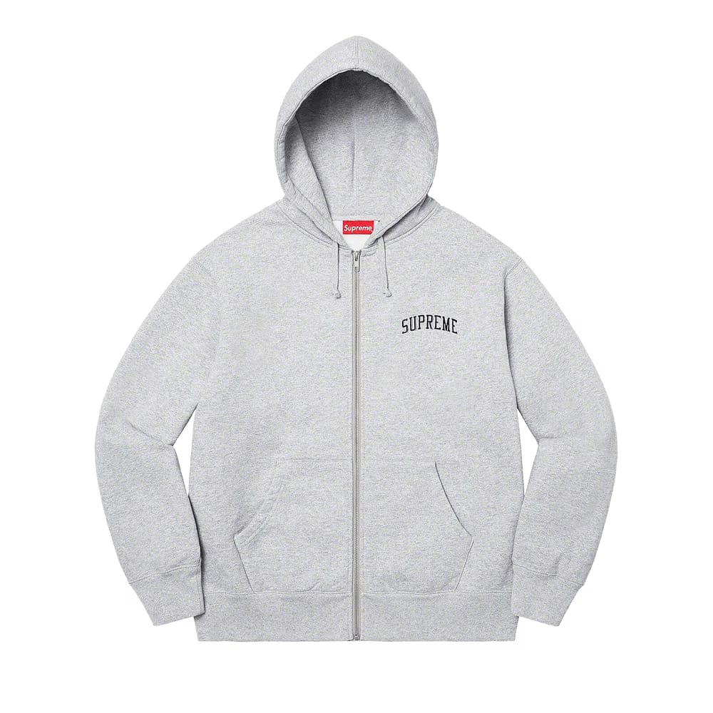 Supreme Doughboy Zip Up Hoodie Heather Grey