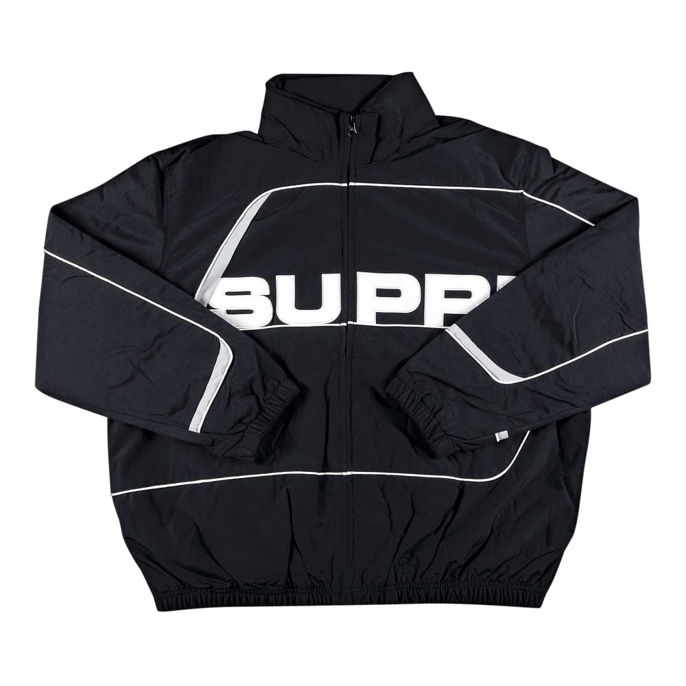 Supreme S Paneled Track Jacket Black