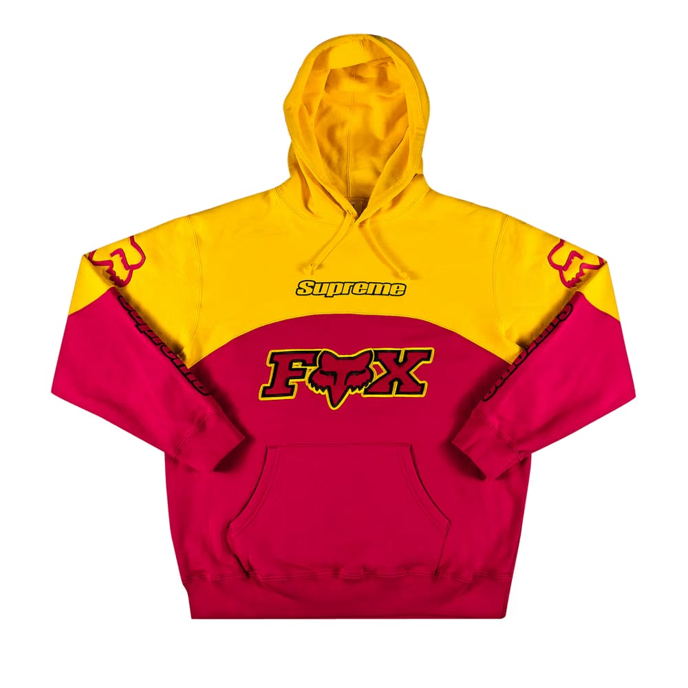 Supreme x Fox Racing Hoodie Pink