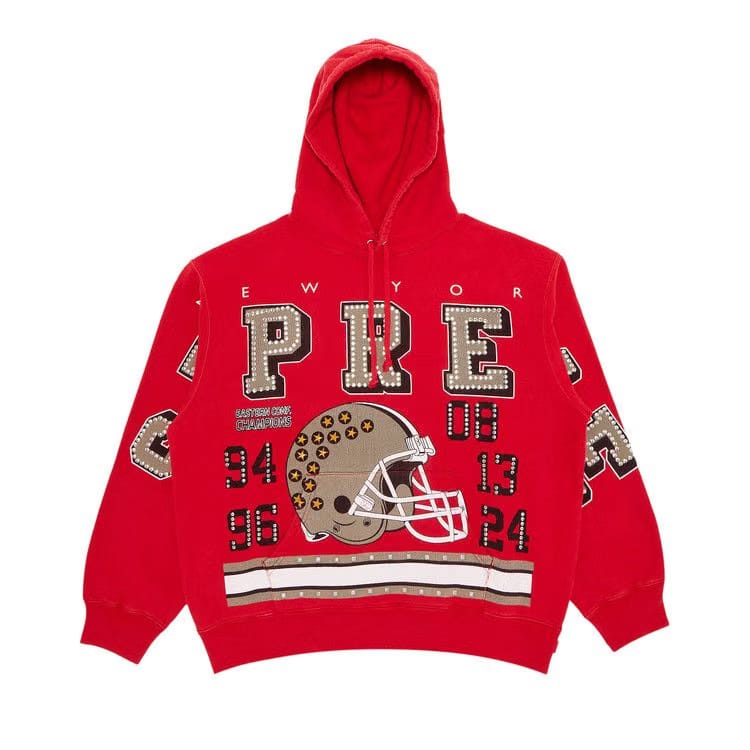 Supreme Champions Studded Hoodie Red