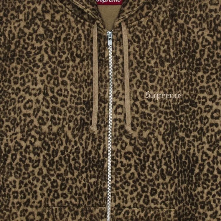 Supreme Pilled Zip Up Hoodie Cheetah