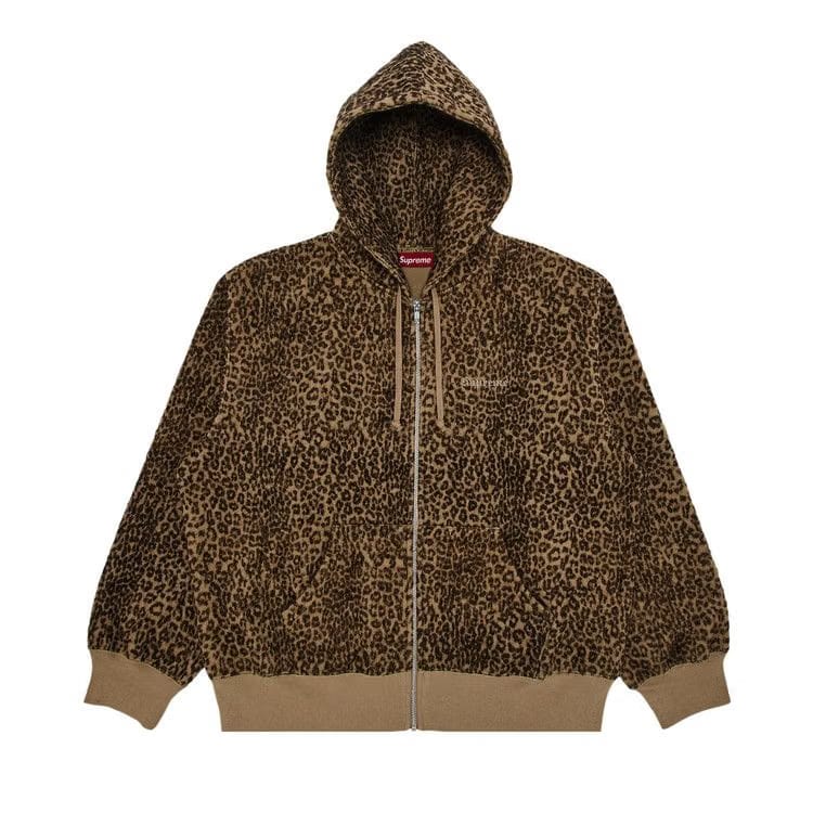 Supreme Pilled Zip Up Hoodie Cheetah