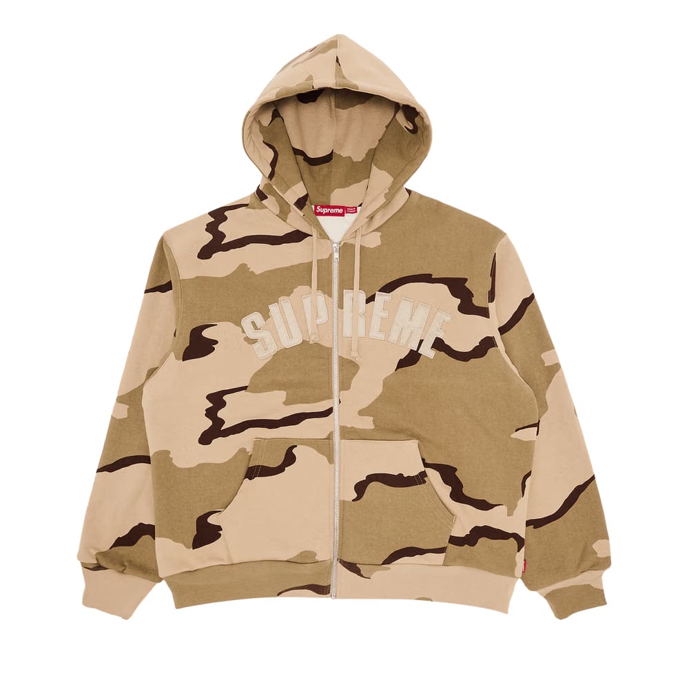 Supreme Arc Thermal Zip Up Hoodie Desert Camo