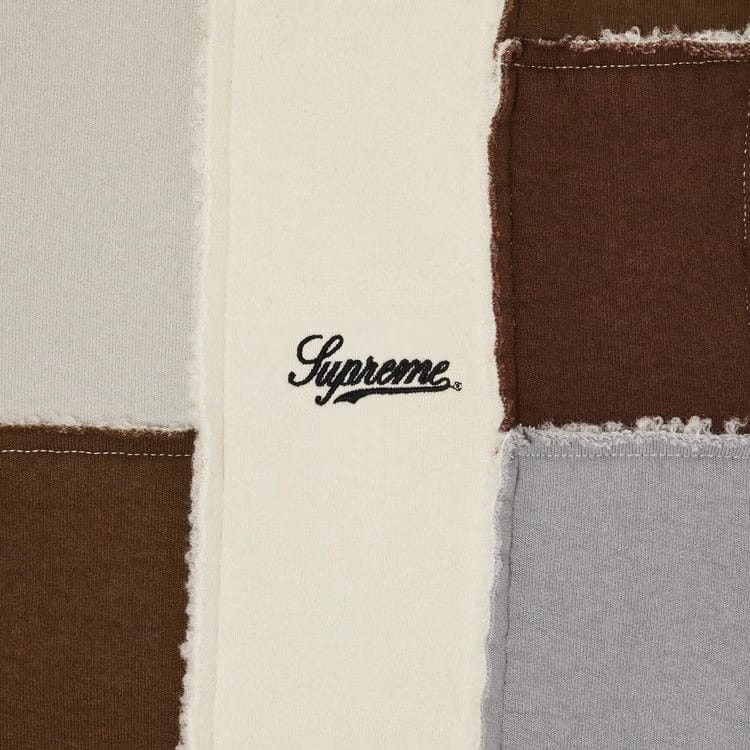 Supreme Faux Shearling Zip Up Hoodie Natural