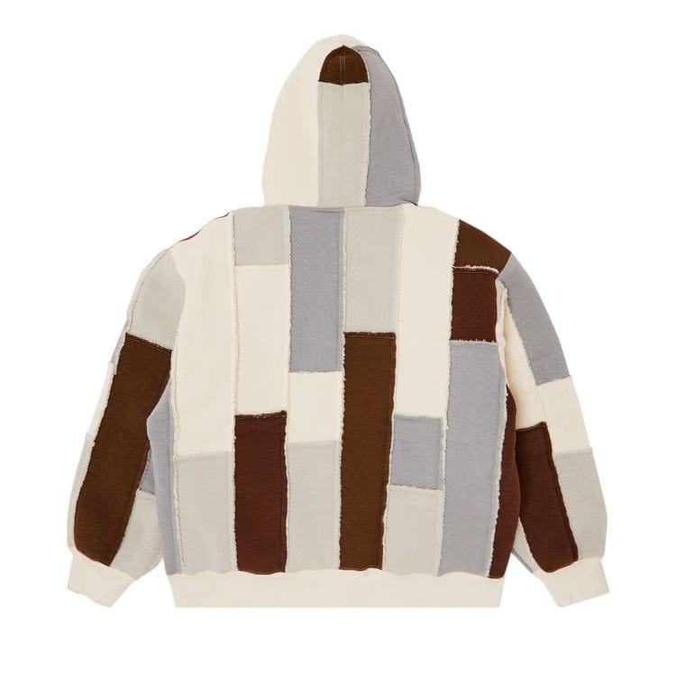 Supreme Faux Shearling Zip Up Hoodie Natural