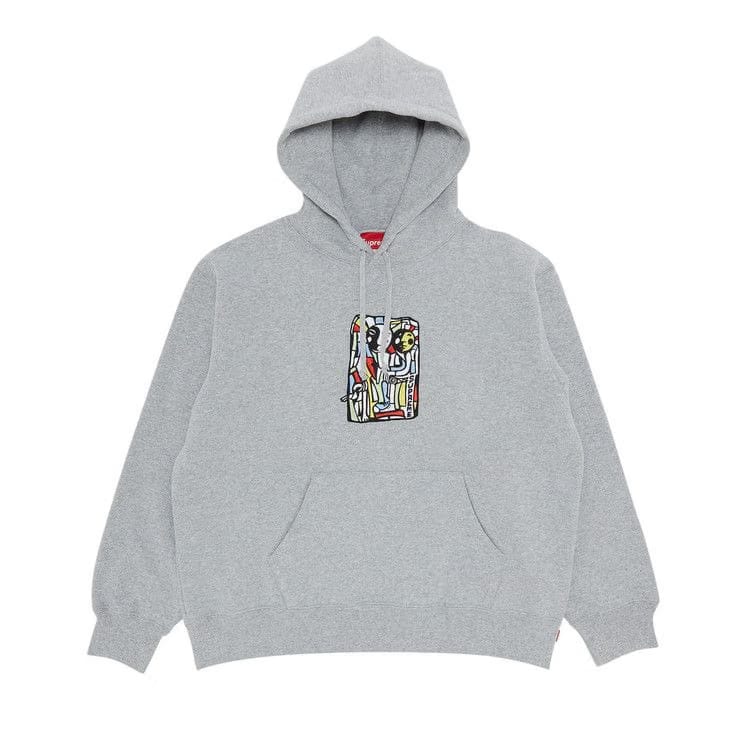 Supreme Neil Blender Mosaic Hoodie Heather Grey