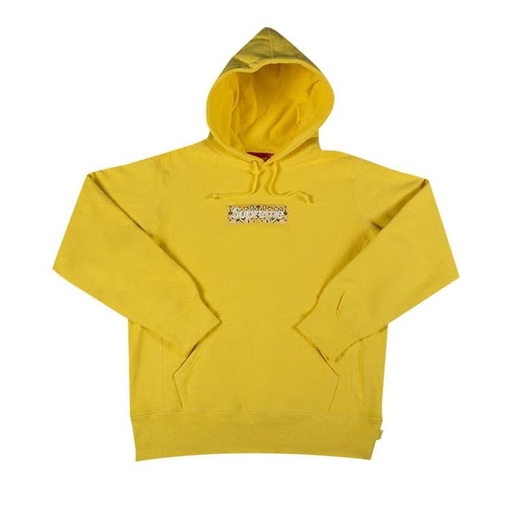 Supreme Bandana Box Logo Hoodie Yellow