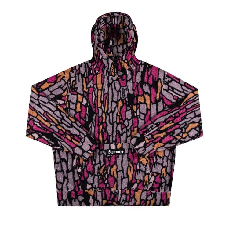 Supreme x Polartec Hoodie Purple Treebark Camo