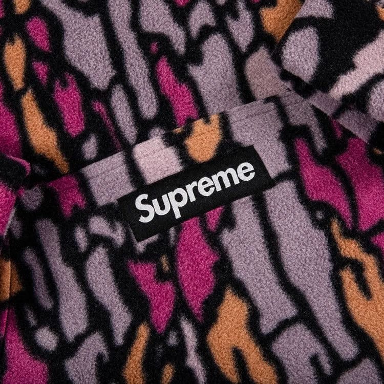 Supreme x Polartec Hoodie Purple Treebark Camo