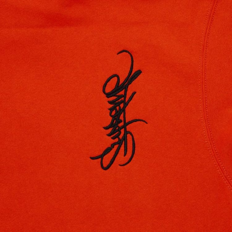 Supreme Tag Hoodie Bright Orange