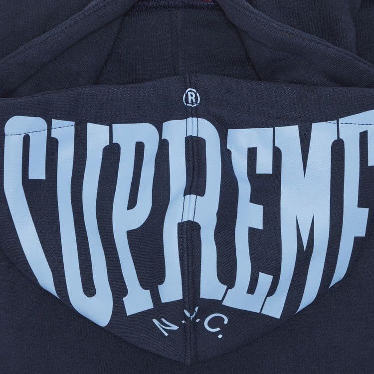 Supreme Warm Up Hoodie Navy