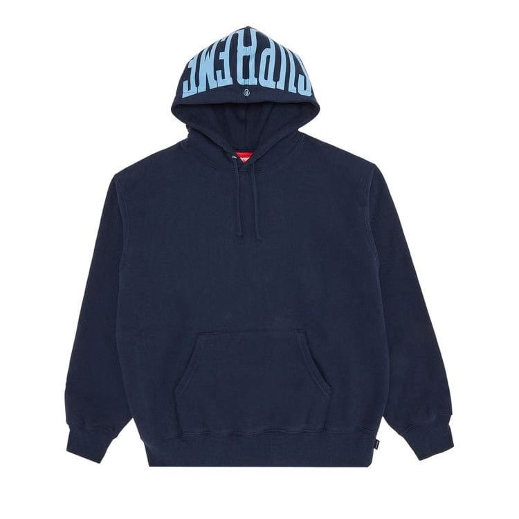 Supreme Warm Up Hoodie Navy