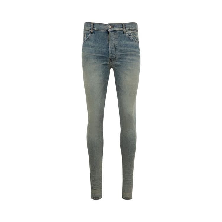 Amiri Quad Contrast Skinny Jeans Antique Indigo