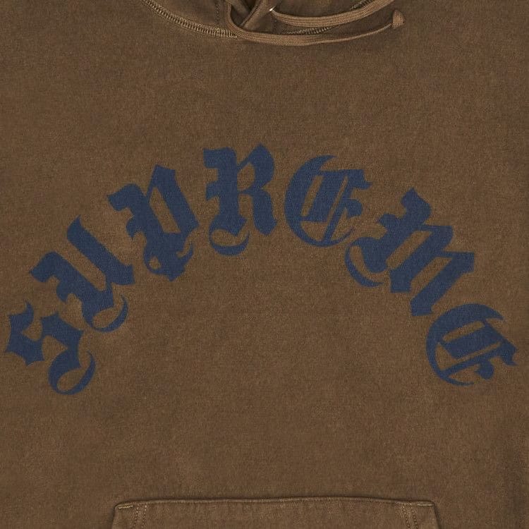 Supreme Printed Arc Hoodie Dusty Brown