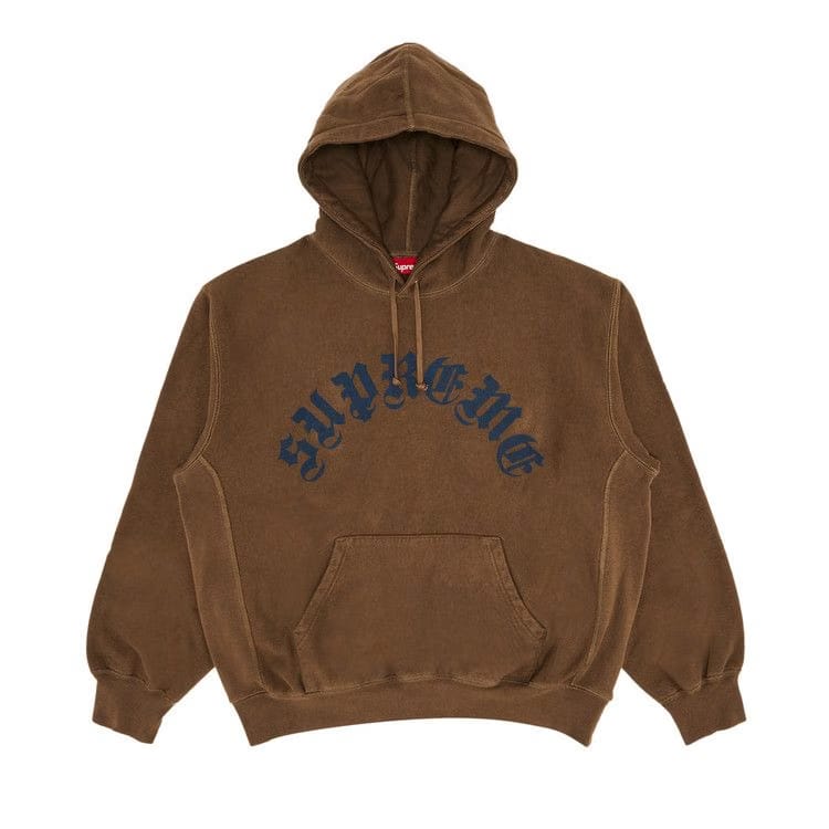 Supreme Printed Arc Hoodie Dusty Brown