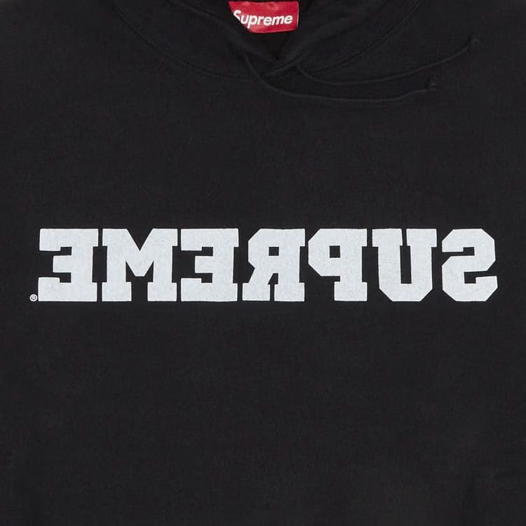 Supreme Reverse Hoodie Black