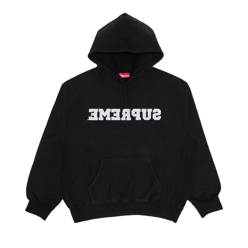 Supreme Reverse Hoodie Black