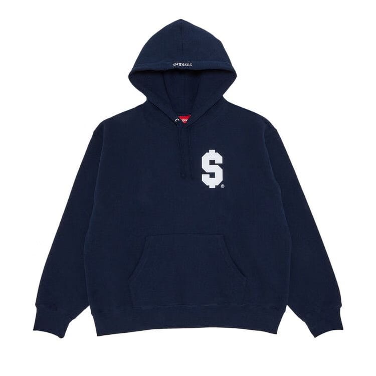 Supreme $ Hoodie Navy