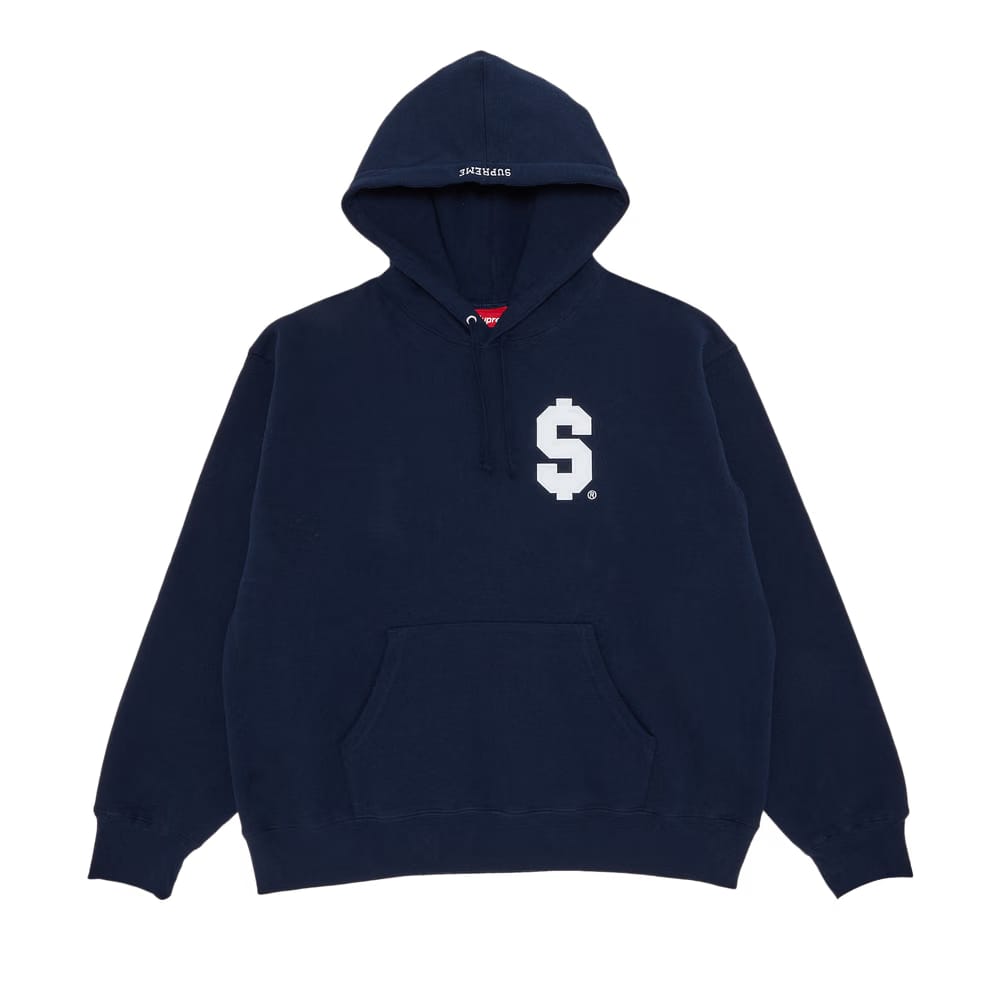 Supreme $ Hoodie Navy