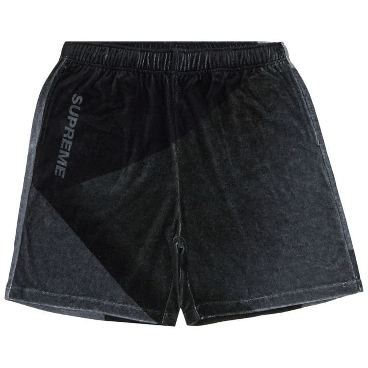 Supreme Geo Velour Shorts Black