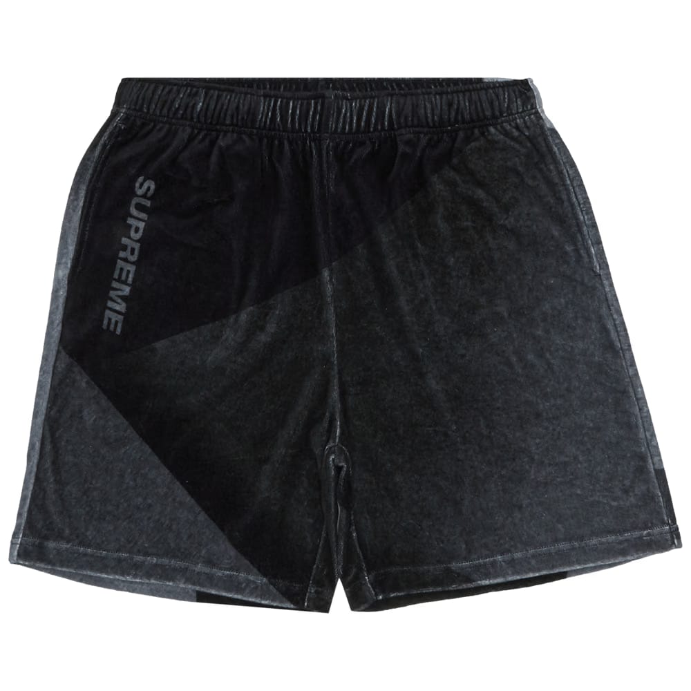 Supreme Geo Velour Shorts Black