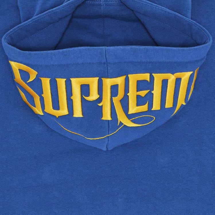 Supreme Mister Cartoon Zip Up Hoodie Washed Royal