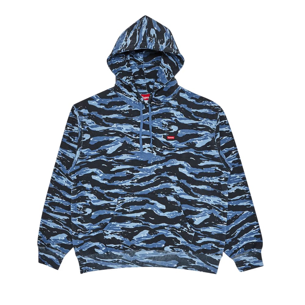 Supreme Small Box Hoodie Blue Tiger Camo