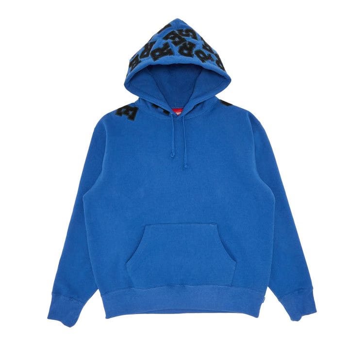 Supreme Scattered Appliqué Hoodie Washed Royal