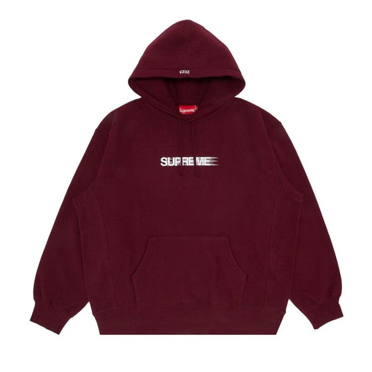 Supreme Motion Logo Hoodie Burgundy