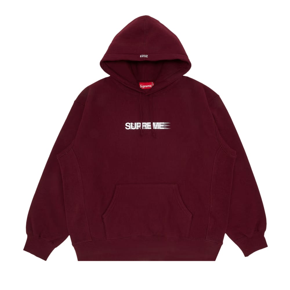 Supreme Motion Logo Hoodie Burgundy