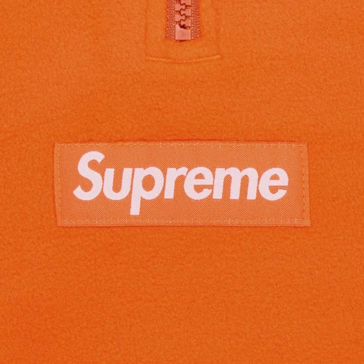 Supreme Polartec Facemask Half Zip Hoodie Orange