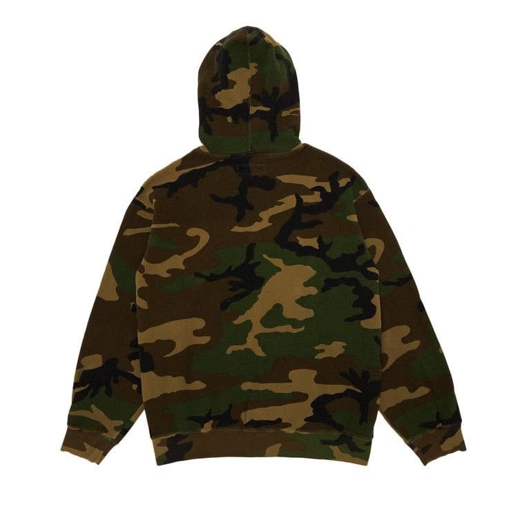 Supreme Hooded Zip Up Thermal Woodland Camo