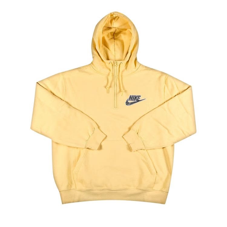 Supreme x Nike Half Zip Hoodie Pale Yellow